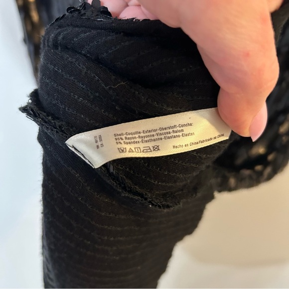 Free People Intimately Black Sequin Scoop Neck Open Back Mini Slit Dress XS - Picture 5 of 7